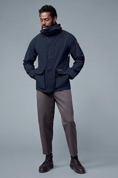 Chamarras Canada Goose Hombre México - Lockeport Rompevientos Azul Oscuro Marino JB1209576